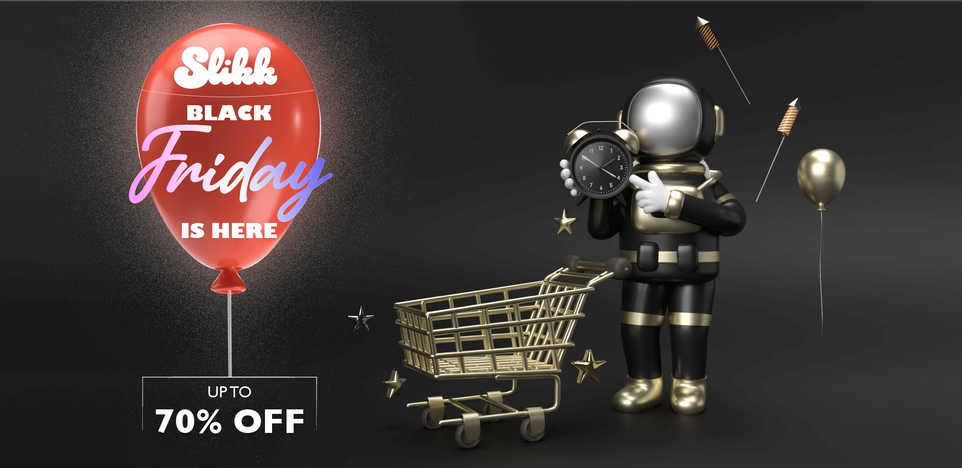 Slikk Black Friday Sale Desktop Banner